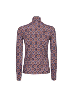 La DoubleJ Loungewear<TurtleneckSovereign Mini Purple in Skinny Jersey