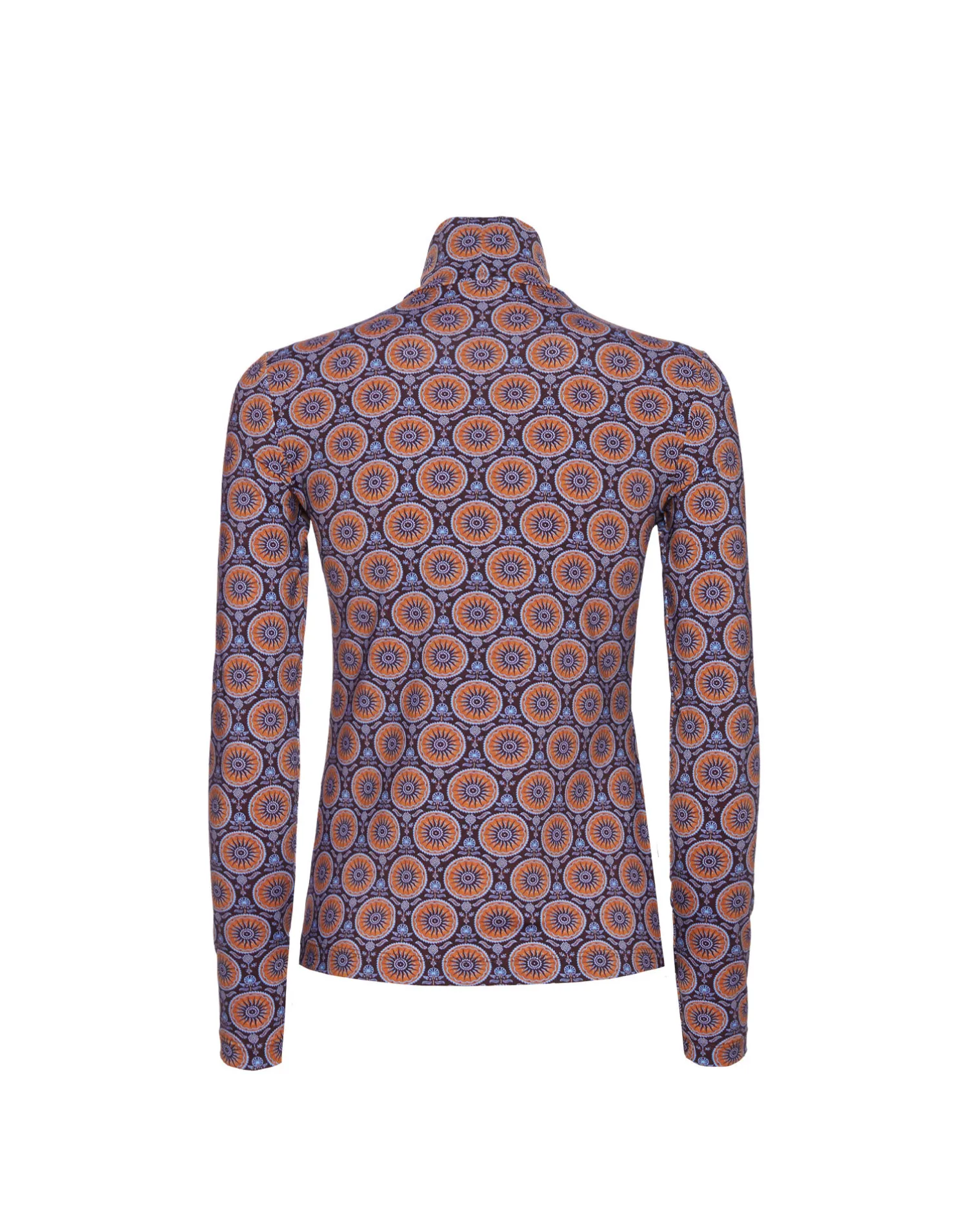 La DoubleJ Loungewear<TurtleneckSovereign Mini Purple in Skinny Jersey