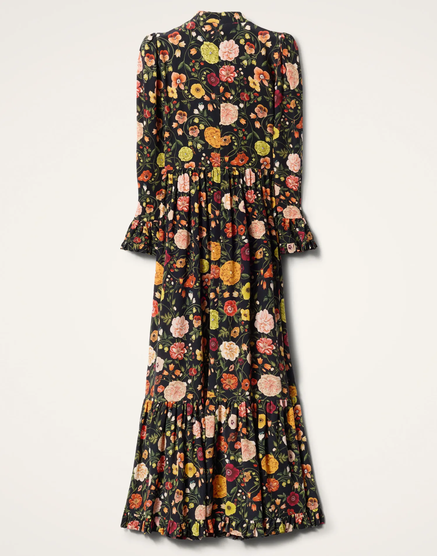 La DoubleJ Vestiti<Visconti DressBotticelli Black in Crepe De Chine Silk