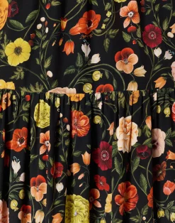 La DoubleJ Vestiti<Visconti DressBotticelli Black in Crepe De Chine Silk