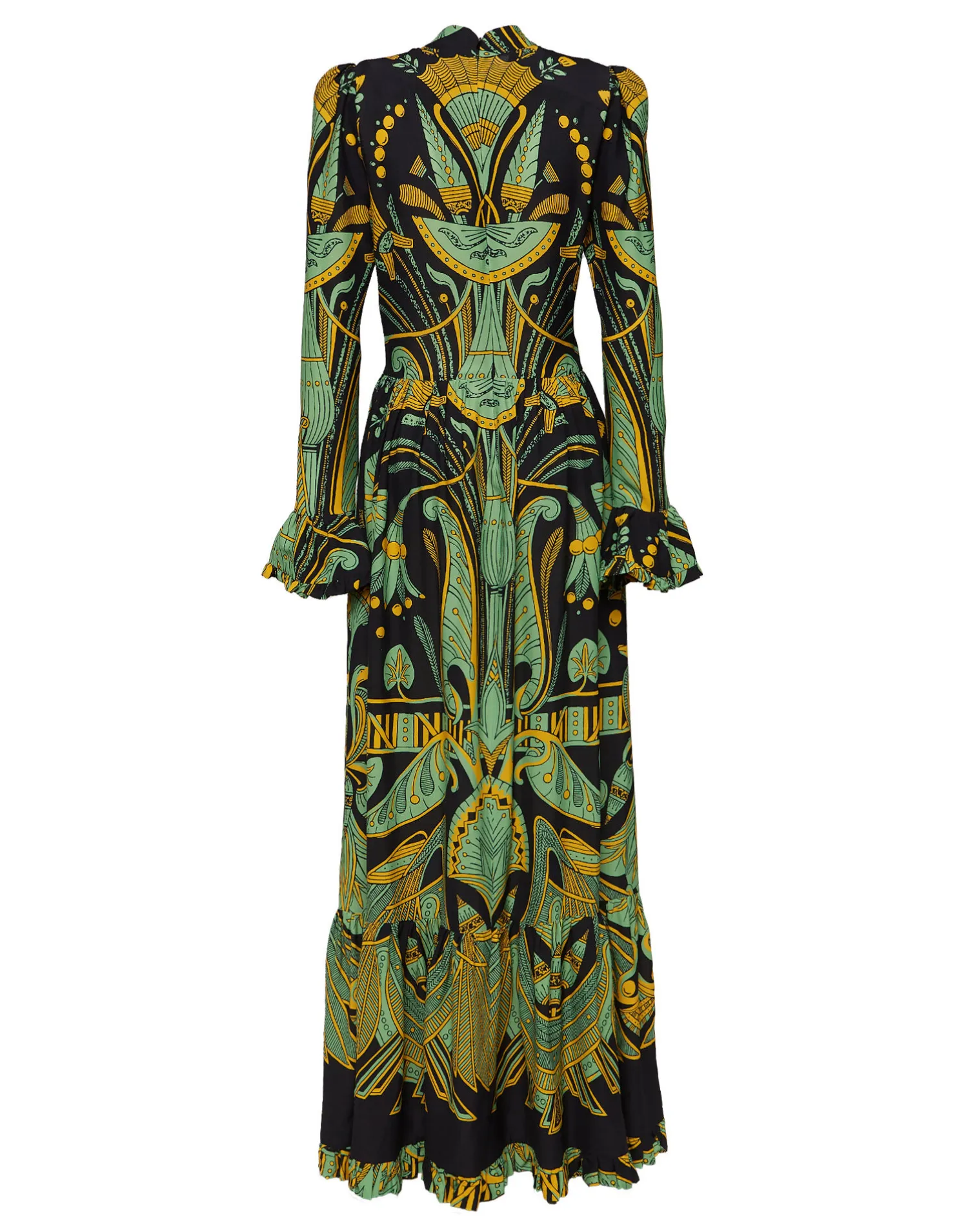 La DoubleJ Vestiti<Visconti DressThe Nile Placée Black in Sablé