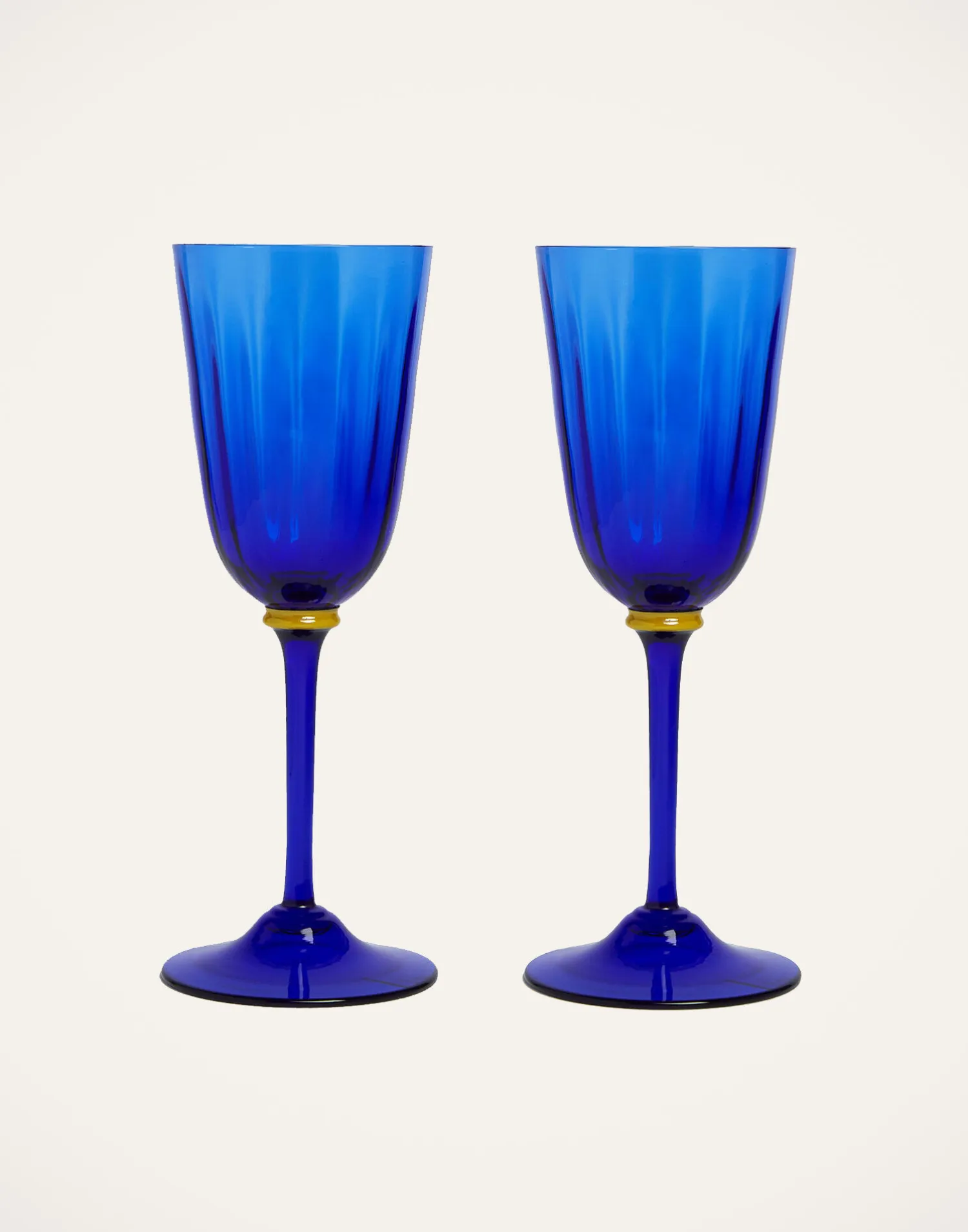 La DoubleJ Bicchieri|Vetro<Wine Glasses Set Of 2Blue in Murano Glass