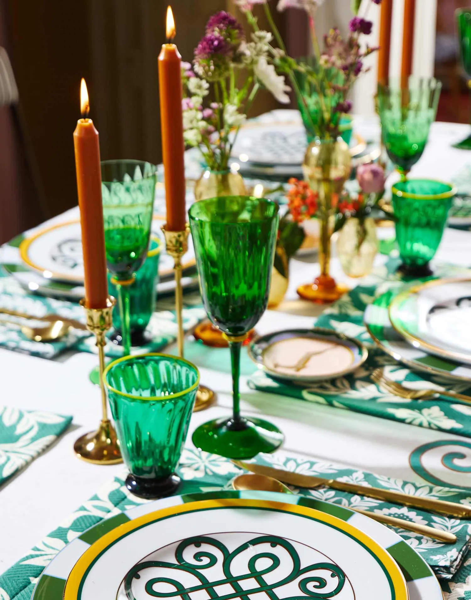 La DoubleJ Bicchieri|Vetro<Wine Glasses Set Of 2Green in Murano Glass