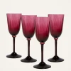 La DoubleJ Bicchieri|Vetro<Wine Glass Set of 4Fuxia in Murano Glass