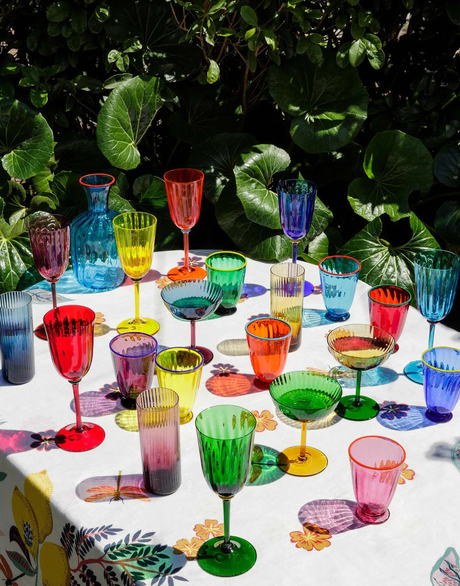 La DoubleJ Bicchieri|Vetro<Wine Rainbow Glasses Set Of 8Rainbow in Murano Glass